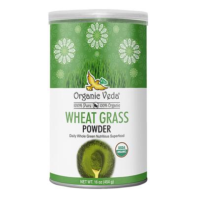 Organic Veda Wheat Grass Powder 454 gm - Pure Herbs