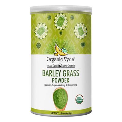 Organic Veda Barley Grass Powder 454 gm - Pure Herbs