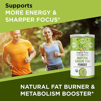 Organic Veda Matcha Green Tea Powder 227 gm - Pure Herbs