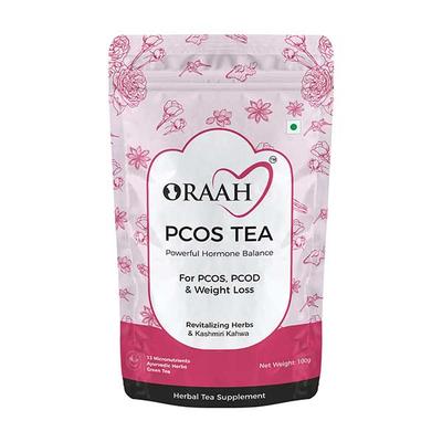 Oraah PCOS Green Tea Powder - Kashmiri Kahwa 100 gm - Teas