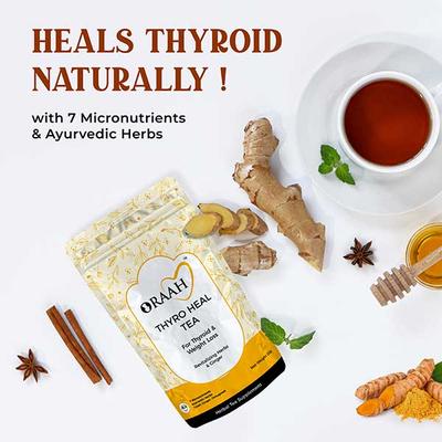 Oraah Thyro Heal Tea Powder - Ginger 50 gm - Teas