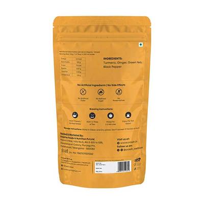 Oraah Green Tea Powder - Turmeric Ginger 100 gm - Teas