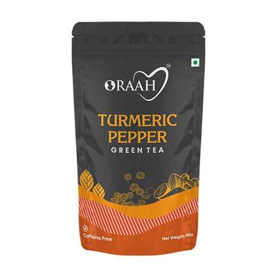Oraah Green Tea Powder - Turmeric Pepper 100 gm - Teas