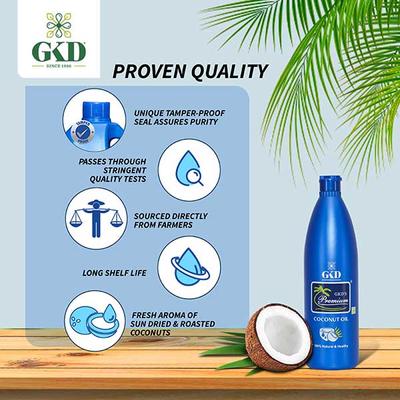 GKD's Premium Pure Coconut Hair Oil 500 ml - Hair Oils