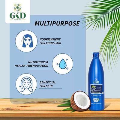 GKD's Premium Pure Coconut Hair Oil 500 ml - Hair Oils