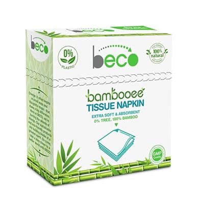 Beco Bambooee Extra Soft 2 Ply Tissue Napkin (Pack of 2 x 50's) - Tissues & Wipes