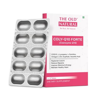 The Old Natural ColyQ10 Forte Veg Tablet 10's - Co-Q