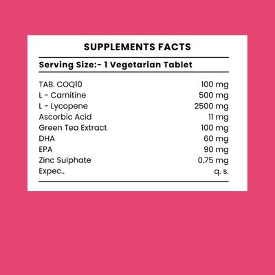 The Old Natural ColyQ10 Forte Veg Tablet 10's - Co-Q