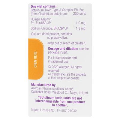 BOTOX 200iu Injection 1's - Muscle Spasm-Mus