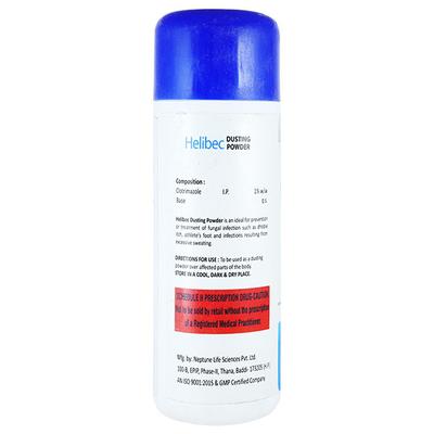 HELIBEC Dusting Powder 100gm - Fungal Infections-Taa