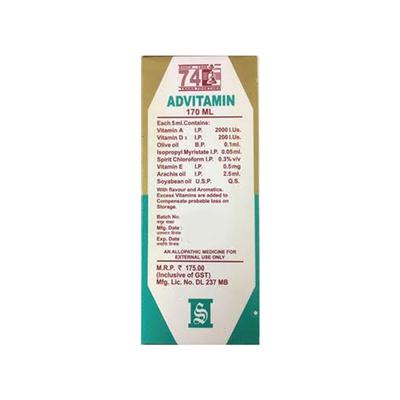 SUNNY'S AD VITAMIN BABY Oil 170ml - Dry Skin-Emo