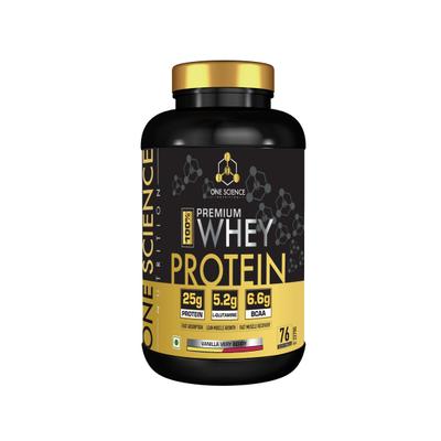 One Science Nutrition Premium Whey Protein Powder - Vanilla Very Berry 2270 gm - Whey Proteins