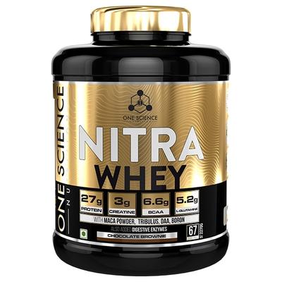 One Science Nutrition Nitra Whey Protein Powder - White Chocolate Almond 2270 gm - Whey Proteins