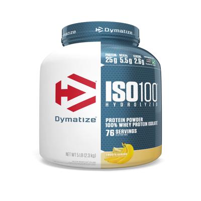 Dymatize Iso 100 Hydrolyzed Whey Protein Powder - Smooth Banana 2300 gm - Whey Proteins