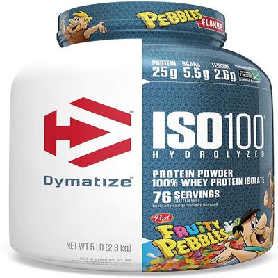 Dymatize Iso 100 Hydrolyzed Whey Protein Powder - Fruity Pebbles 2300 gm - Whey Proteins