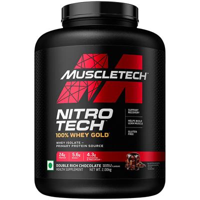 MuscleTech Nitro Tech 100% Whey Gold Powder - Double Rich Chocolate 2 kg - Whey Proteins