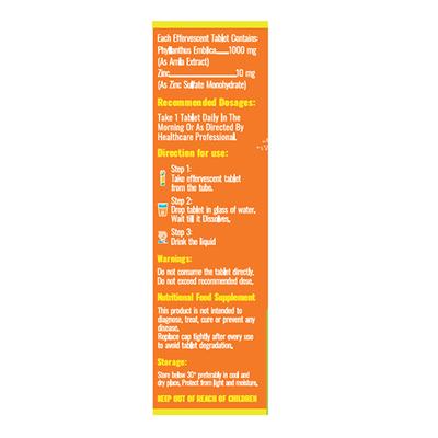 Naturrel Vitamin C Effervescent Tablet - Orange 20's - Vitamin C