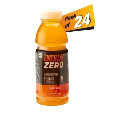 Enerzal Zero Rehydration Drink with Vital Electrolytes - Orange Pack of 24 x 400 ml - Health Drink