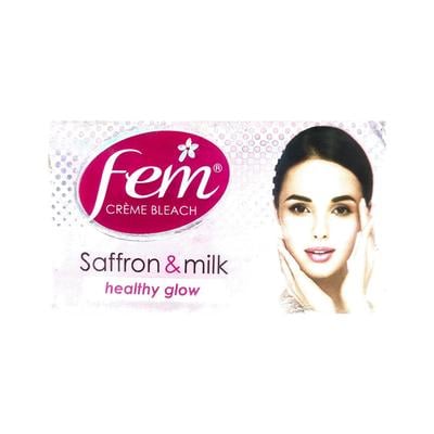 Fem Creme Bleach - Saffron & Milk 40 gm - Face Bleach
