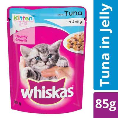 Whiskas Kitten Tuna in Jelly 85 gm - Petfood