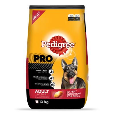Pedigree Pro Adult Active (For Large Breed) 10000 gm - Petfood