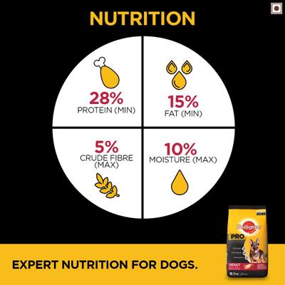 Pedigree Pro Adult Active (For Large Breed) 3000 gm - Petfood