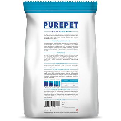 Purepet Ocean Fish Adult Cat Food 7000 gm - Petfood