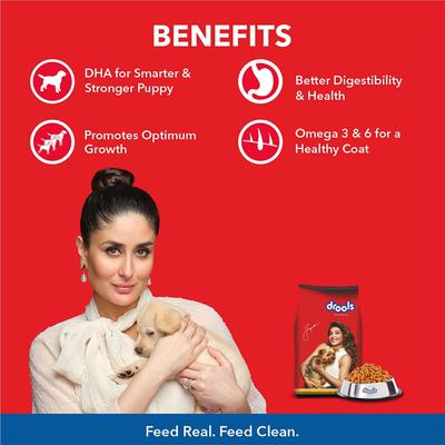 Drools Chicken & Egg Puppy Dry Dog Food (10kg+2kg Free) 12000gm - Petfood