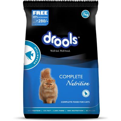 Drools Ocean Fish Adult Cat Food 7kg (+20% Extra Free Inside) 8400 gm - Petfood