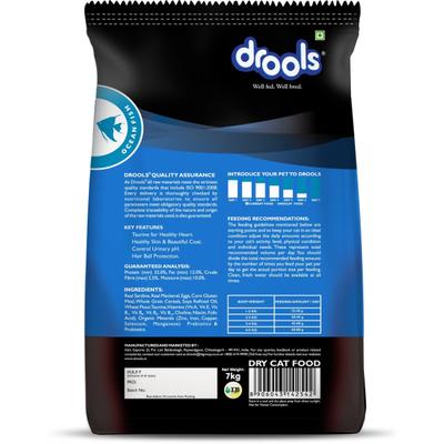 Drools Ocean Fish Adult Cat Food 7kg (+20% Extra Free Inside) 8400 gm - Petfood
