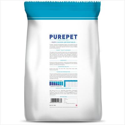 Purepet Chicken & Veg Puppy Dog Food 10000 gm - Petfood