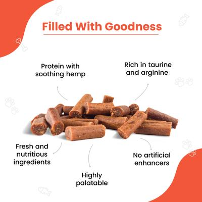 Wiggles Kittystix Cat Treats Salmon & Hemp 70 gm - Petfood