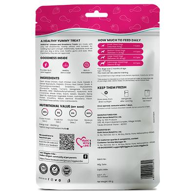 Wiggles Barkstix Dog Treats Chicken & Strawberry 100 gm - Petfood