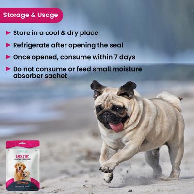 Wiggles Barkstix Dog Treats Chicken & Strawberry 100 gm - Petfood