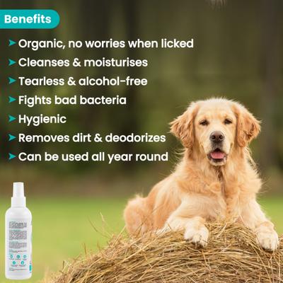 Wiggles Naturopet Organic Dry Waterless Bath Dogs Cats Shampoo 200 ml - Pet Grooming