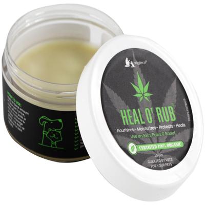 Wiggles Heal O' Rub Organic Dog Paw Balm Cream Butter 30 gm - Pet Grooming
