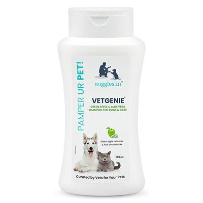 Wiggles VetGenie Dog & Cat Bath Shampoo 200 ml - Pet Grooming