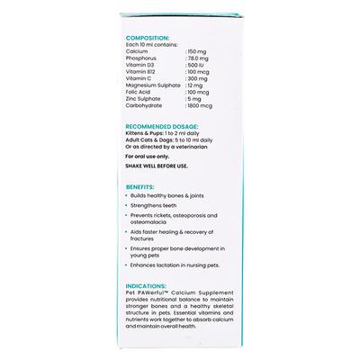 Wiggles Pet PAWerful Dogs & Cats Calcium Supplement Phosphorus Syrup 200 ml - Pet Healthcare