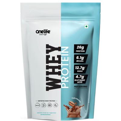Onelife Whey Protein Powder - Cafe Mocha (Pouch) 1 kg - Workout Essentials