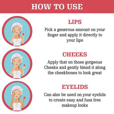 Aravi Organic Everyday Vegan Lip and Cheek Tint Balm Lip Tint Beet Pink 10 gm - Lip Stains & Tints