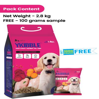 Wiggles Ykibble Puppy Food Dry Small Dogs Starter 2800 gm - Petfood