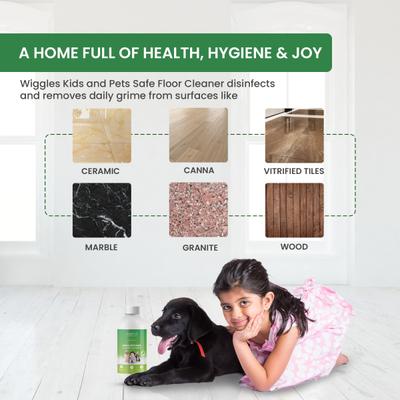 Wiggles Floor Cleaner Liquid Pet Friendly (Lemongrass) 1000 ml (N) - Pet Healthcare