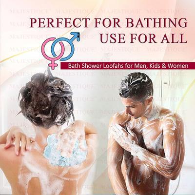 Majestique Back Scrubber For Shower,Loofah Long Handle Bath Loofah 1's - Loofahs & Sponges