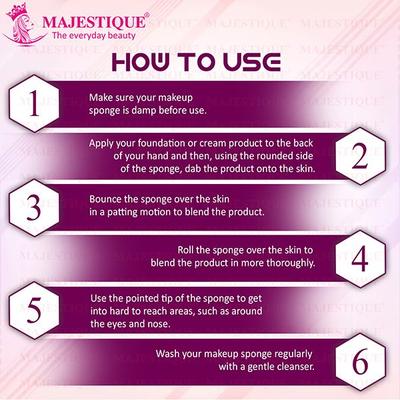 Majestique Powder Puff Twin Pack 1's - Sponges & Applicators