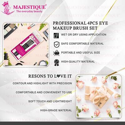Majestique premium makeup brushes 4pcs 1's - Face Brush