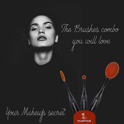 Majestique Supple Oval Makeup Brushes 1's - Face Brush