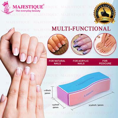 Majestique Manicure 4 Action Nail Buffer, Sanding Files, Nail Care - Color May Vary - Manicure & Pedicure Kits