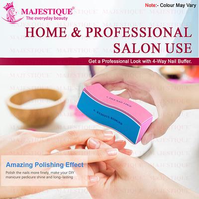 Majestique Manicure 4 Action Nail Buffer, Sanding Files, Nail Care - Color May Vary - Manicure & Pedicure Kits