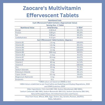 Zaocare Multivitamin Tablets 15's - General Health