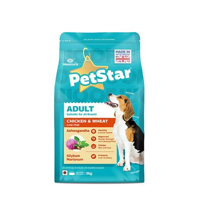 Pet Mankind Petstar Adult Food-Chicken and Wheat 3000 gm (N) - Petfood